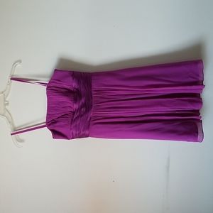 Ann Taylor Sillk Strapless Fusha Dress Size 4